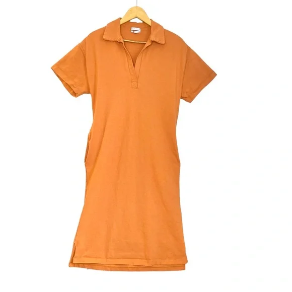 Urban Outfitters Adam Polo Midi Dress Women’s Oversized Small Terra Cotta - Picture 2 of 12